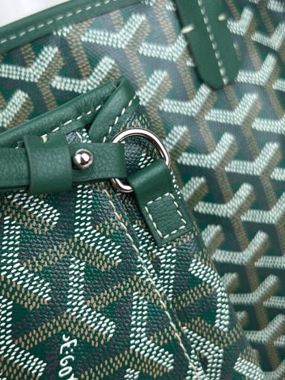  Goyard Anjou Mini Bag Green Tote #3375 - Image 10