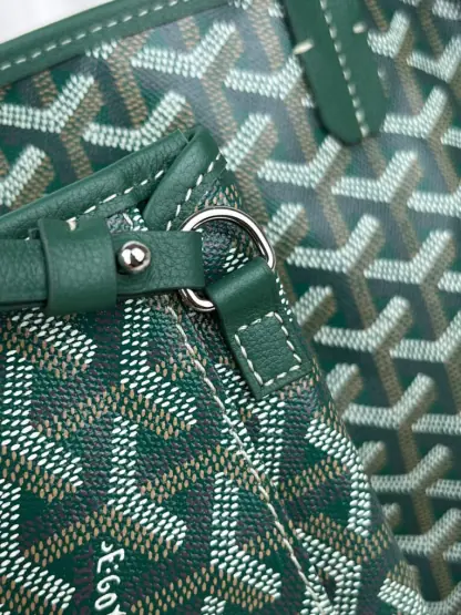  Goyard Anjou Mini Bag Green Tote #3375 - Image 10