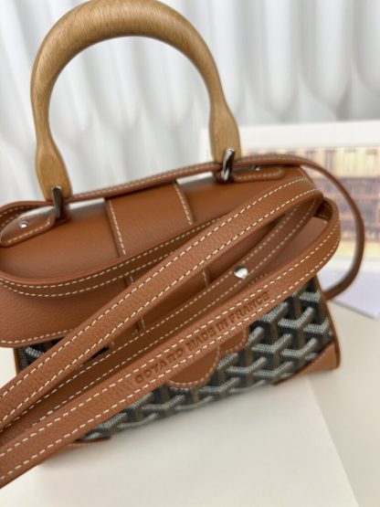  Goyard Saïgon Souple Mini Bag Black & Tan #3426 - Image 2