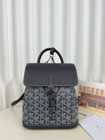 Replica Goyard Alpin Mini Backpack Strap Bag Grey #3413