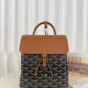  Goyard Alpin Mini Backpack Strap Bag Black & Tan#3412 - Image 18