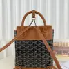  Goyard Alpin Mini Backpack Strap Bag Black & Tan#3412 - Image 11