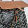  Goyard Alpin Mini Backpack Strap Bag Black & Tan#3412 - Image 9