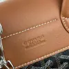  Goyard Alpin Mini Backpack Strap Bag Black & Tan#3412 - Image 3