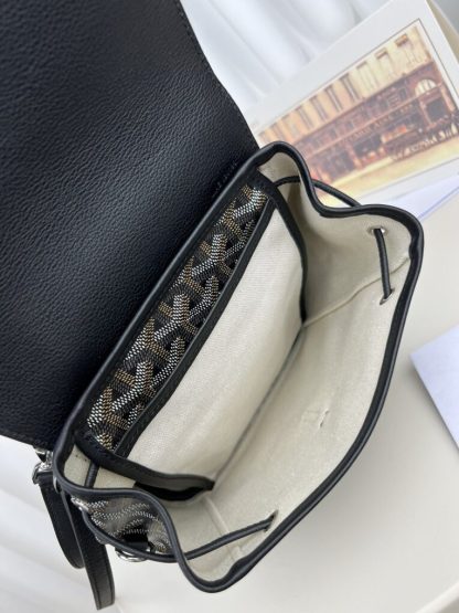  Goyard Alpin Mini Backpack Strap Bag Black #3411 - Image 11