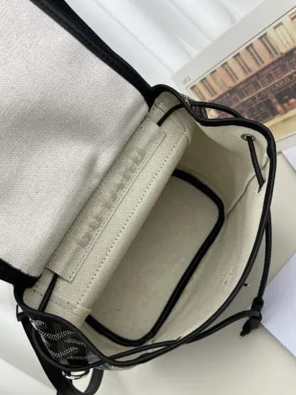  Goyard Alpin Mini Backpack Strap Bag Black #3411 - Image 12