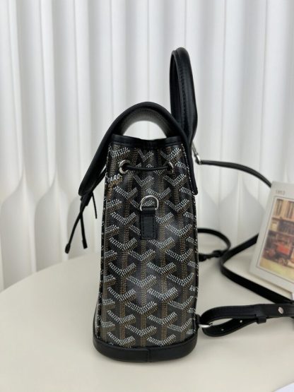  Goyard Alpin Mini Backpack Strap Bag Black #3411 - Image 14