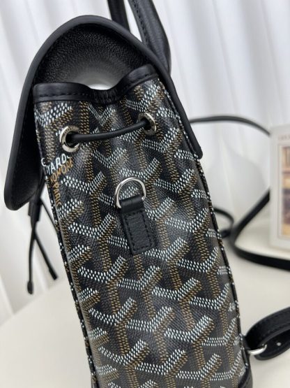  Goyard Alpin Mini Backpack Strap Bag Black #3411 - Image 15