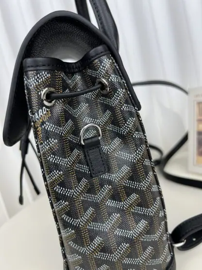  Goyard Alpin Mini Backpack Strap Bag Black #3411 - Image 15