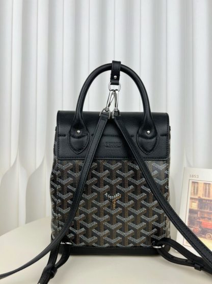  Goyard Alpin Mini Backpack Strap Bag Black #3411 - Image 17