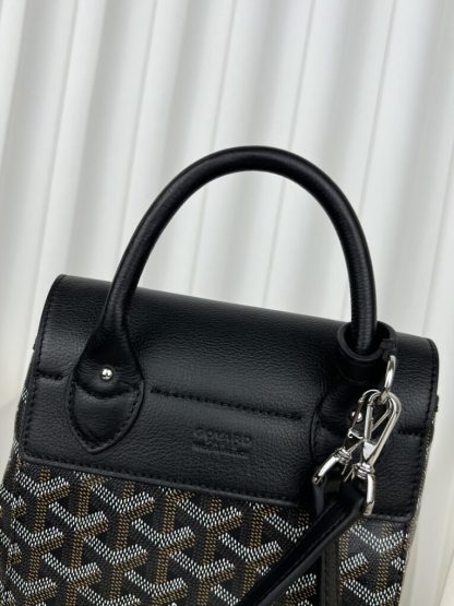 Goyard Alpin Mini Backpack Strap Bag Black #3411 - Image 6