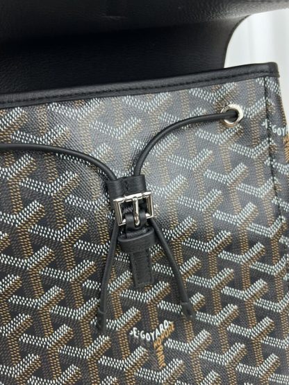  Goyard Alpin Mini Backpack Strap Bag Black #3411 - Image 3