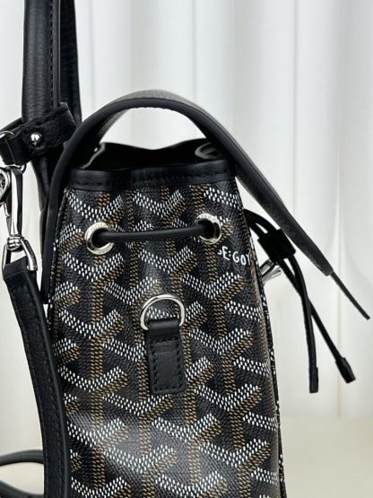  Goyard Alpin Mini Backpack Strap Bag Black #3411 - Image 8