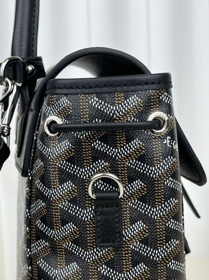  Goyard Alpin Mini Backpack Strap Bag Black #3411 - Image 9