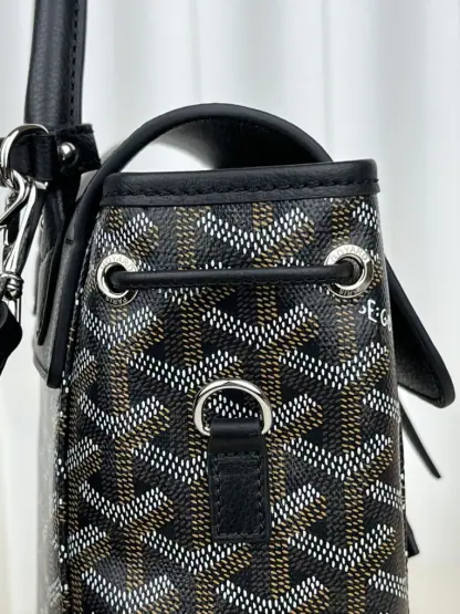  Goyard Alpin Mini Backpack Strap Bag Black #3411 - Image 9