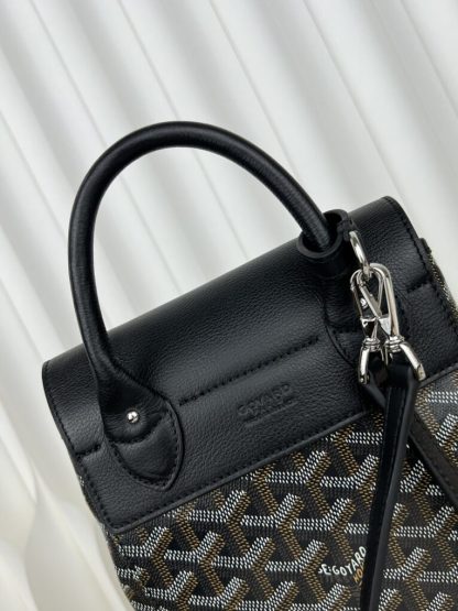  Goyard Alpin Mini Backpack Strap Bag Black #3411 - Image 10