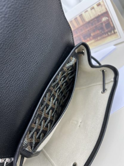  Goyard Alpin Mini Backpack Strap Bag Black #3411 - Image 4