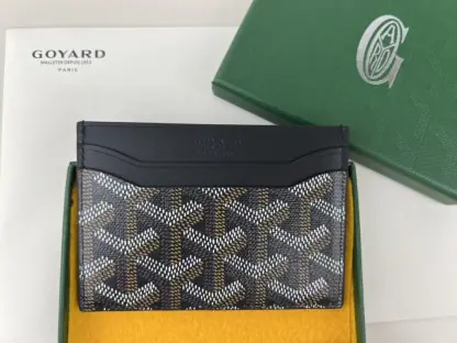 Replica Goyard Saint-Sulpice Card Wallet Card holder Black #3429