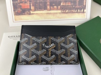  Goyard Saint-Sulpice Card Wallet Card holder Black #3429 - Image 8