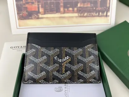  Goyard Saint-Sulpice Card Wallet Card holder Black #3429 - Image 8