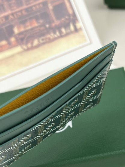  Goyard Saint-Sulpice Card Wallet Card holder Green #3430 - Image 6