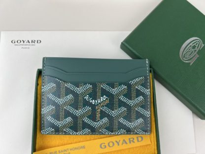 Replica Goyard Saint-Sulpice Card Wallet Card holder Green #3430