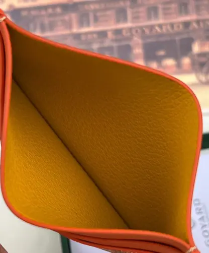  Goyard Saint-Sulpice Card Wallet Card holder Orange #3436 - Image 6
