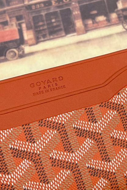  Goyard Saint-Sulpice Card Wallet Card holder Orange #3436 - Image 4