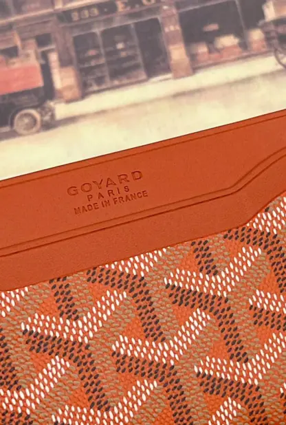 Goyard Saint-Sulpice Card Wallet Card holder Orange #3436 - Image 4