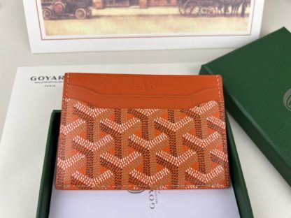  Goyard Saint-Sulpice Card Wallet Card holder Orange #3436 - Image 3