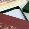  Goyard Saint-Sulpice Card Wallet Card holder Burgundy #3434 - Image 6
