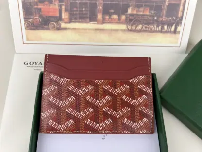 Replica Goyard Saint-Sulpice Card Wallet Card holder Burgundy #3434