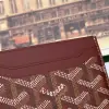  Goyard Saint-Sulpice Card Wallet Card holder Burgundy #3434 - Image 5