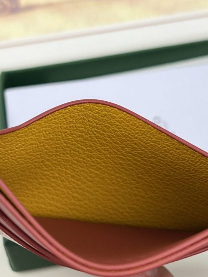  Goyard Saint-Sulpice Card Wallet Card holder Burgundy #3434 - Image 3