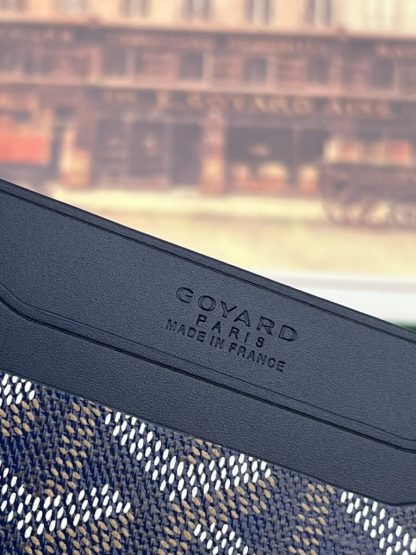  Goyard Saint-Sulpice Card Wallet Card holder Navy Blue #3432 - Image 3