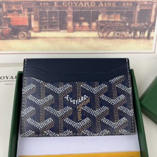 Replica Goyard Saint-Sulpice Card Wallet Card holder Navy Blue #3432