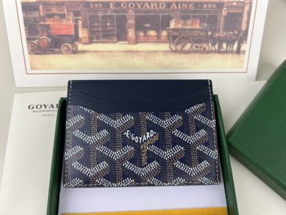 Replica Goyard Saint-Sulpice Card Wallet Card holder Navy Blue #3432