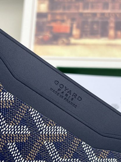  Goyard Saint-Sulpice Card Wallet Card holder Navy Blue #3432 - Image 8
