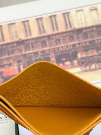  Goyard Saint-Sulpice Card Wallet Card holder Yellow #3435 - Image 6