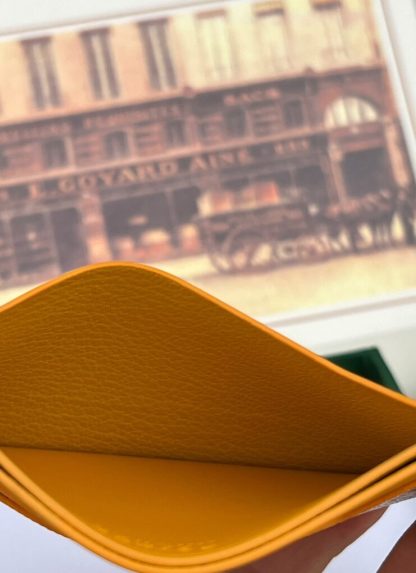  Goyard Saint-Sulpice Card Wallet Card holder Yellow #3435 - Image 5