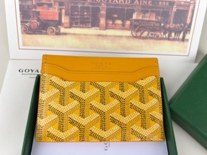  Goyard Saint-Sulpice Card Wallet Card holder Yellow #3435 - Image 2