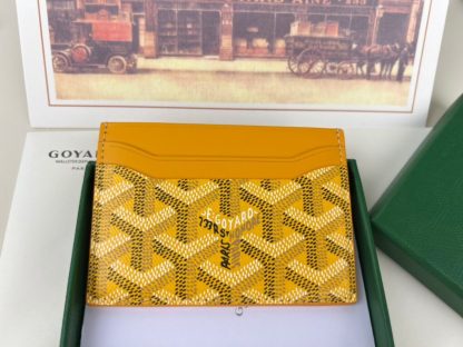 Replica Goyard Saint-Sulpice Card Wallet Card holder Yellow #3435