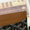  Goyard Saint-Sulpice Card Wallet Card holder Black & Tan #3432 - Image 4