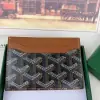  Goyard Saint-Sulpice Card Wallet Card holder Black & Tan #3432 - Image 2