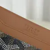  Goyard Saint-Sulpice Card Wallet Card holder Black & Tan #3432 - Image 8