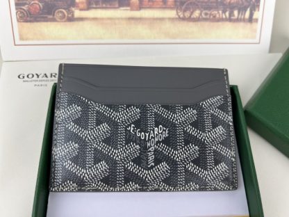  Goyard Saint-Sulpice Card Wallet Card holder Grey #3431 - Image 4