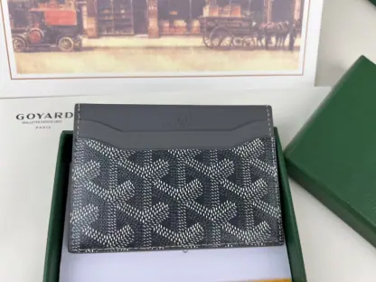 Replica Goyard Saint-Sulpice Card Wallet Card holder Grey #3431