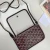  Goyard Plumet Pocket Wallet Strap Bag Burgundy #3405 - Image 15
