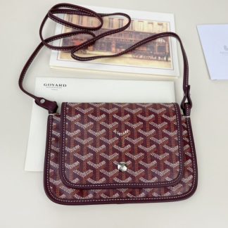 Replica Goyard Plumet Pocket Wallet Strap Bag Burgundy #3405
