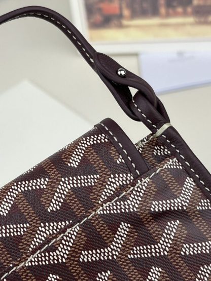  Goyard Plumet Pocket Wallet Strap Bag Burgundy #3405 - Image 2